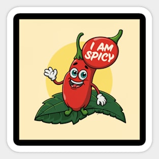 i am spicy Sticker